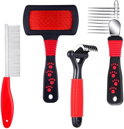Patelai 4 Pcs Dog Dematting Comb by Patelai