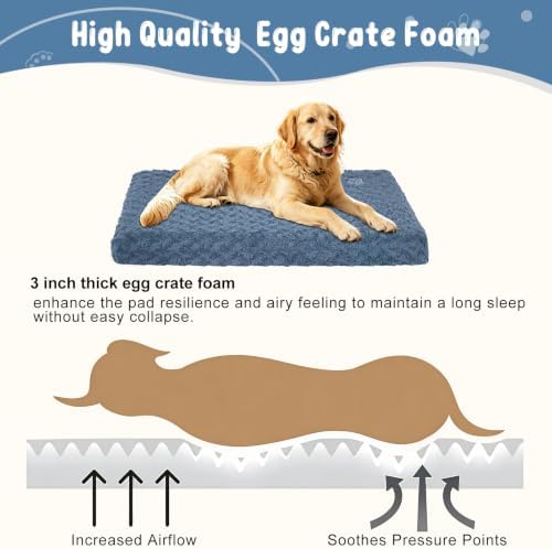 EMPSIGN Dog Bed Mat Crate Pad Mattress, Ultra Soft Pet Kennel - Image 2