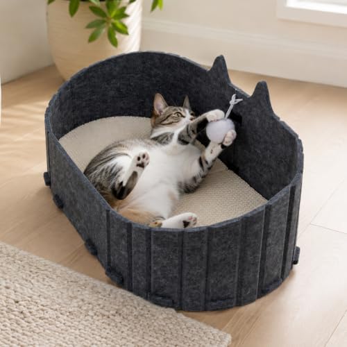 4 Packs in 1 Cat Scratcher Pad No-Mess Cat Scratch Cardboard - Image 6