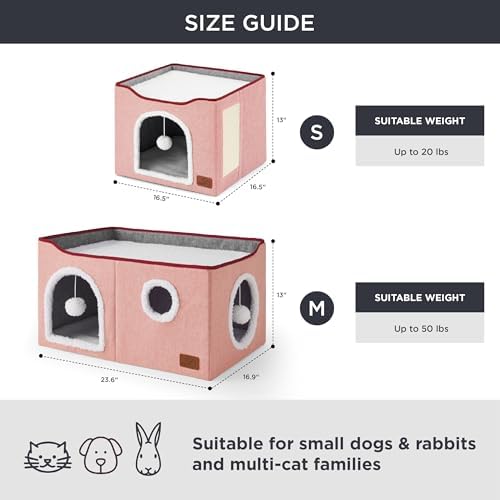 Bedsure Extra Wide Cat House Bed - Image 6
