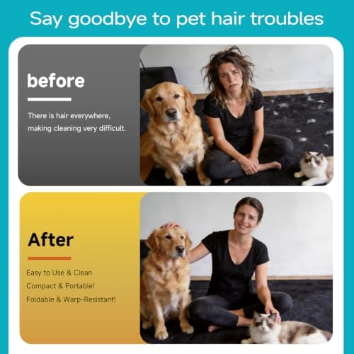 Pet Hair Remover Gloves Brush for Dogs & Cats, Electrostatic Reusable Pet Hair - Image 4