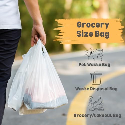 T-shirt White Plastic Bag Doggy Poop Bags - Image 4