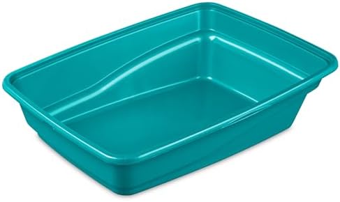 Sterilite Large Cat Litter Pan, High Sides and Low Entry by Sterilite