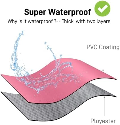 Waterproof Apron with Comfortable Adjustable Bib Rubber Vinyl Dishwasher Heavy - Image 2