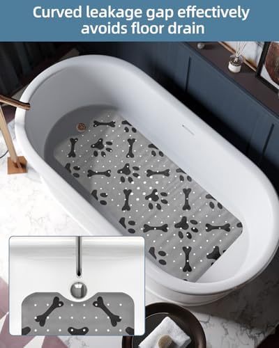 Dog Bath Mat for Tub Non-Slip Pet Bathtub Mat Fast Dry Dog Shower Attachment - Image 4