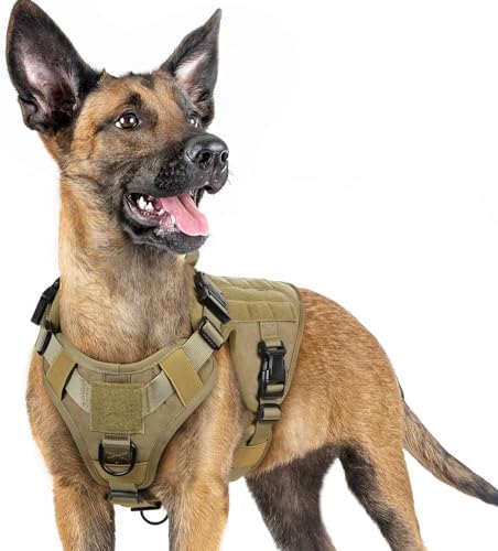 rabbitgoo Tactical Dog Harness for Small, Heavy Duty Military No Pull Vest by rabbitgoo