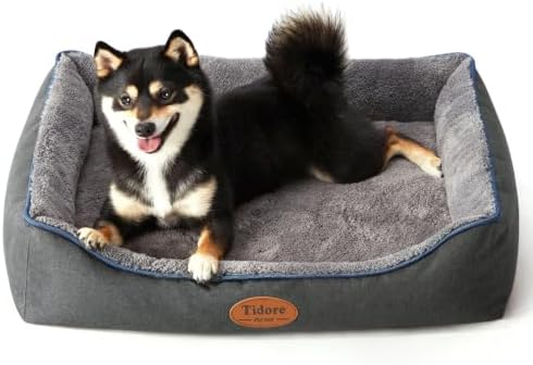 Tidore Orthopedic Dog Bed Medium Size Dog, Durable Egg Crate Foam Sofa Dog Bed by Tidore