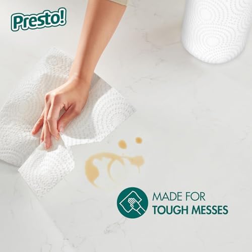 Amazon Brand - Presto! Ultra-Strong Premium Paper Towels, 158 Sheet Huge roll - - Image 4