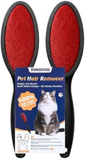 Lint Brush for Pet Hair, Double Sided Reusable Lint Remover, 2 Pack by RINOVIQ