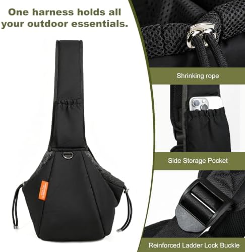 Small Dog Sling Carrier, Hands-Free Breathable Pet Carrier - Image 4