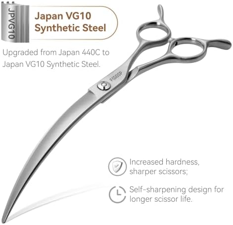 Professional 45°Curved Grooming Scissors - Image 3