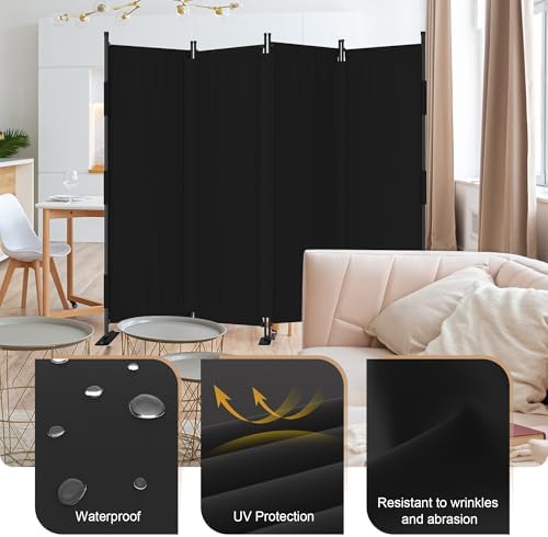 Room Divider, 4 Panel Upgraded 88” Folding Screen Highly Secretive - Image 3