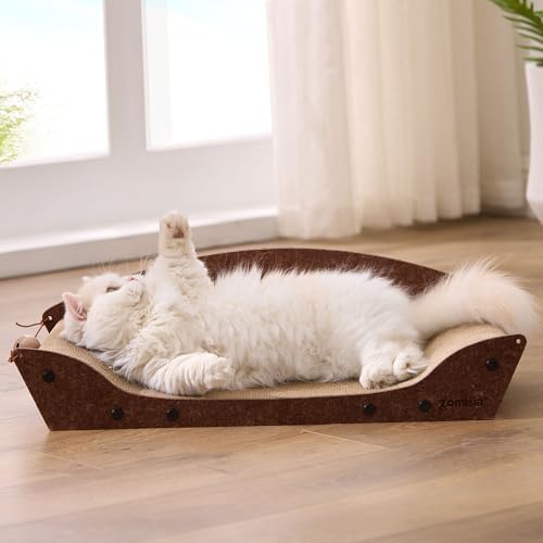 ZOMISIA 26'' Cardboard Cat Scratcher Bed - Image 2