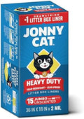 Jonny Cat Litter Box Liners Heavy Duty, Tear & Leak Resistant Jumbo 15ct by JonnyCat