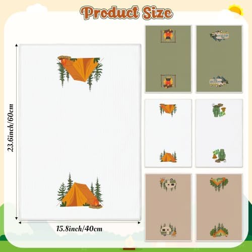 Camping Kitchen Hand Towel, 6 Pack Kitchen Dish Cloths Set - Image 4