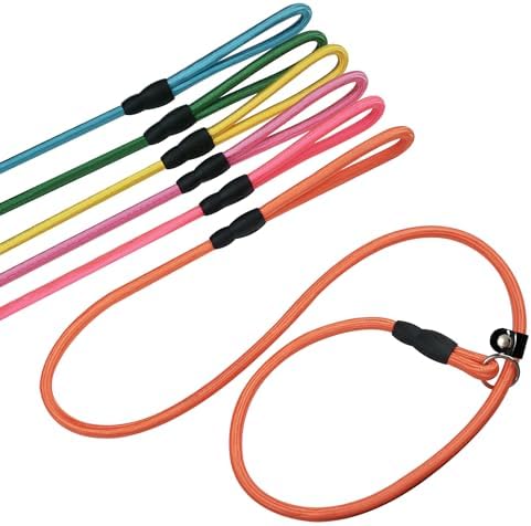 FOVRLZSE 6-Pack Macaron Nylon Slip Leads, 4.6FT by FOVRLZSE