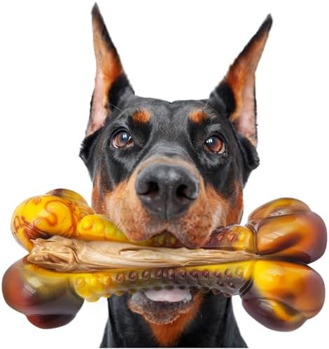 Dog Toys for Aggressive Chewers, Indestructible Dog Chew Toys for Large Medium by Anoodi