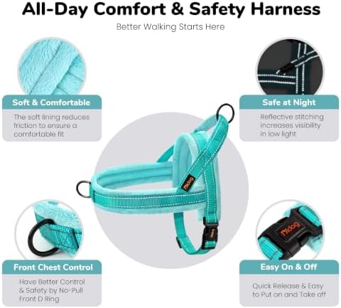 Didog No Pull Dog Harness for Large Dogs, Soft Flannel Padded - Image 5