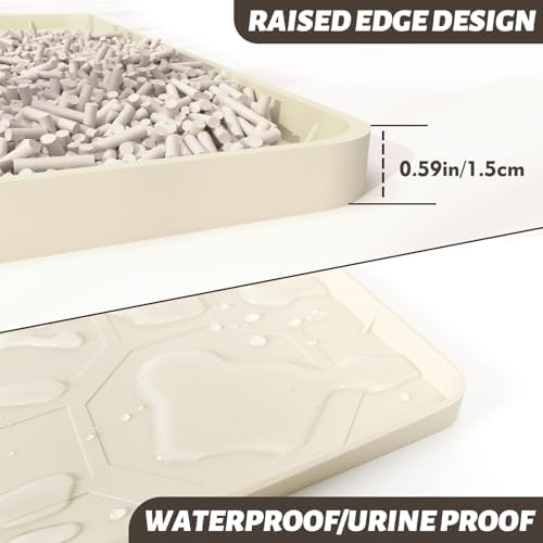 Silicone Cat Litter Mat for Litter Box-28" X 22" Litter Mat for Cat, Waterproof - Image 6