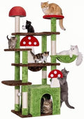 IRONCK 58" Cute Mushroom Cat Tree by IRONCK