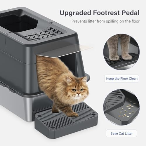 Aphyxen XL Stainless Steel Litter Box - Image 6