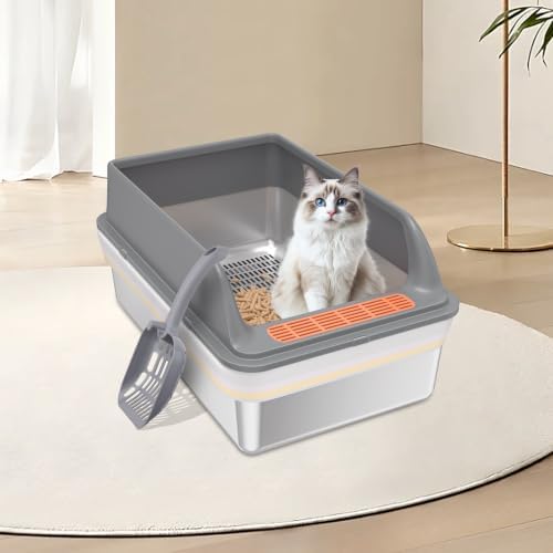 2PACK Stainless Steel Sifting Litter Box - Image 6