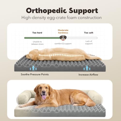MEKIY Orthopedic Waterproof Jumbo Dog Bed - Image 3