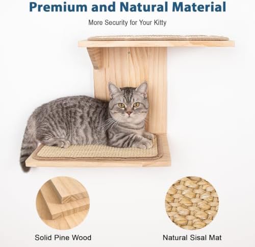 Cat Wall Shelves, Branch Style 2 Platform Cats Walls Furniture. - Image 5