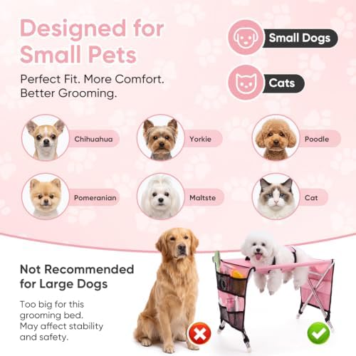Dog Grooming Bath Hammock with Stand, Foldable - Image 5