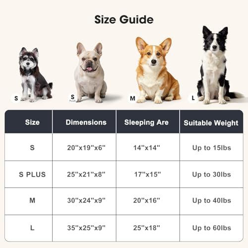 GASUR Medium Dog Beds for Medium Size Dogs, Orthopedic Dog Bed Sofa, Washable - Image 6
