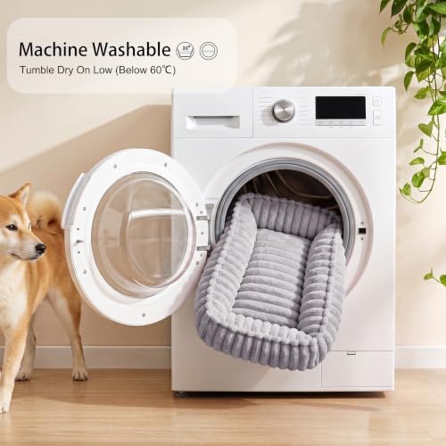 Orthopedic Large Dog Bed Calming Pet Sofa Bed 32''x24'' Grey - Image 6