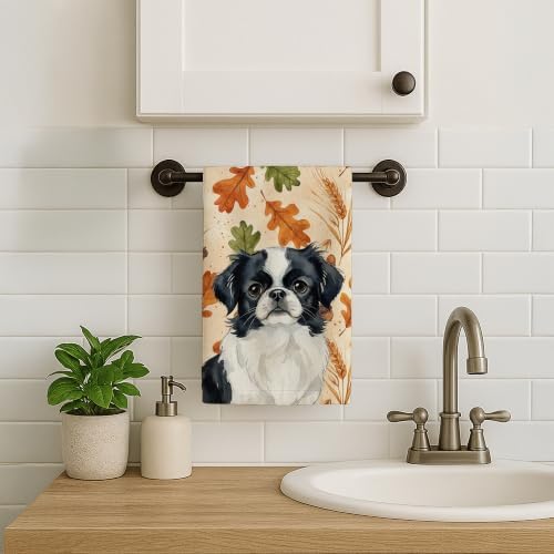 Caroline's Treasures Japanese Chin Dogs Kitchen Towel 15x25 in - Image 2
