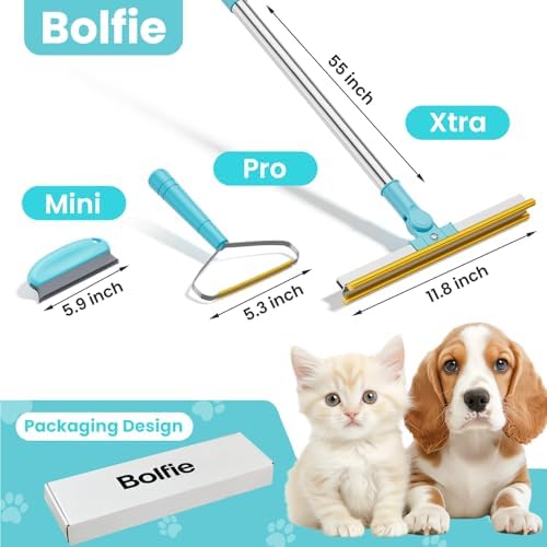 3 in 1 Carpet Rake for Pet Hair Removal, Tool Set of 3 - Image 2