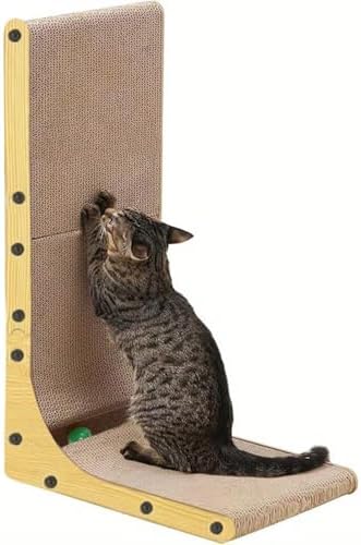 KVV Cat Scratcher, 23.6 Inch L Shaped Cat Scratch Pad by KVV