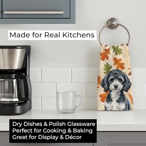 Caroline's Treasures Poodle Dogs Kitchen Towel 15x25 in - Image 3