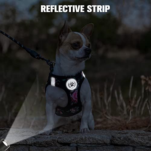 BEAUTYZOO Small Dog Harness and Leash Set, No Pull Puppy Pet Vest- Floral - Image 6