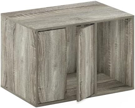 Furinno Peli Cat Litter Box Enclosure, 24 Inch Hidden Litter Box Furniture - Image 5