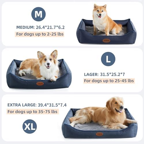 Tidore Orthopedic Dog Beds for Small Dogs, Durable Egg Crate Foam Sofa Dog Bed - Image 3