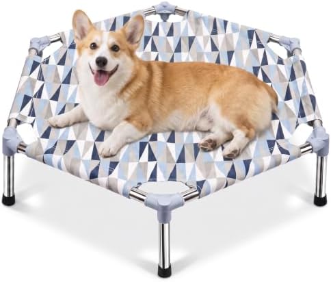 Elevated Dog Bed, Raised Cooling Dog Bed, Outdoor Dogs Cot Small, Pet Cot by Unknown
