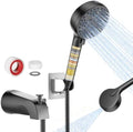 Bathtub Faucet with Filtered Handheld Shower Head, 6 Spray Modes from Rain to by Unknown