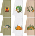 Camping Kitchen Hand Towel, 6 Pack Kitchen Dish Cloths Set by GROBRO7