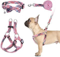 BINGPET No Pull Dog Harness Leash Collar Set, Adjustable Step-in Vest by BINGPET