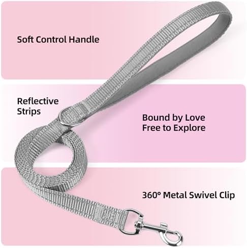 Solmoony Sparkly Small Dog Harness and Leash Set, Step in Soft Light Puppy Vest - Image 3