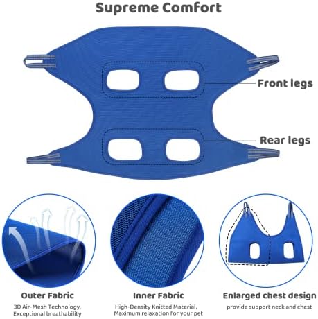 Guzekier Dog Grooming Hammock for Trim Nail, Dog Sling for Grooming, Dog - Image 3