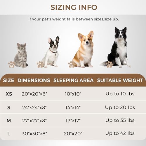 Calming Round Dog Bed with Anti-Slip Bottom, Medium Size Washable Anti-Anxiety - Image 5
