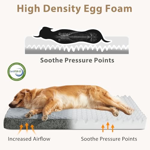 JOEJOY Orthopedic Medium Dog Bed, Washable Dog Crate Bed Medium Sized - Image 3