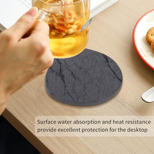 Diatomaceous Earth Coasters Set of 4，Super Absorbent Quick-Dry Heat-Resistant - Image 3