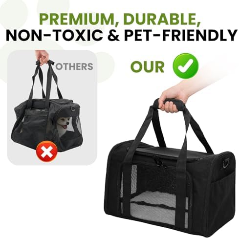 Soft-Sided Cat Carrier 20x13x13 in Expandable Travel Pet Bag 22LBS - Image 5