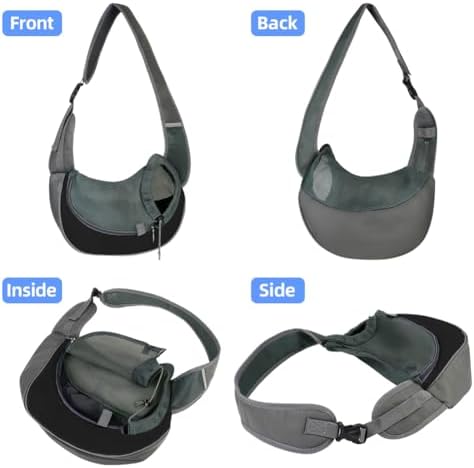 Dog Sling Carrier, Mesh Breathable Puppy Sling - Image 5