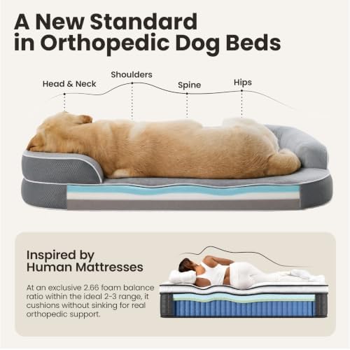 LE SURE RealOrtho™ XL Plus 3-Layer Orthopedic Extra Large Dog Bed - Image 4
